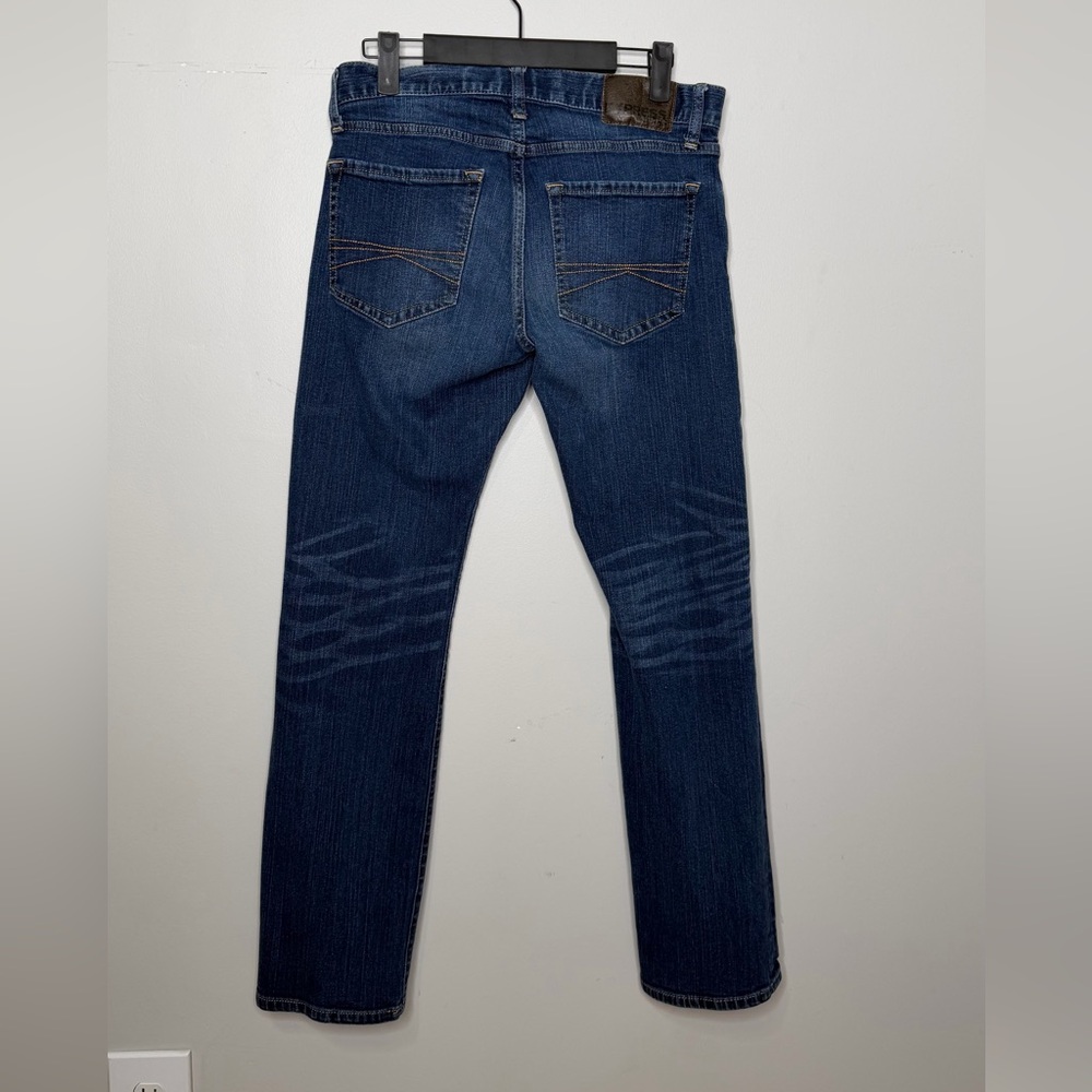 Express Men’s Rocco Slim Fit Jeans in Medium Dark Blue 30x32 - Picture 2 of 4
